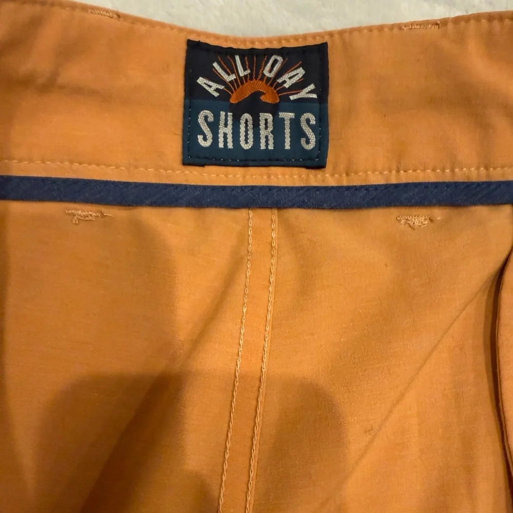 Faherty Lot of 2 All Day Shorts Sz 40 7” inseam NWOT Burnt Red & Sunset Orange